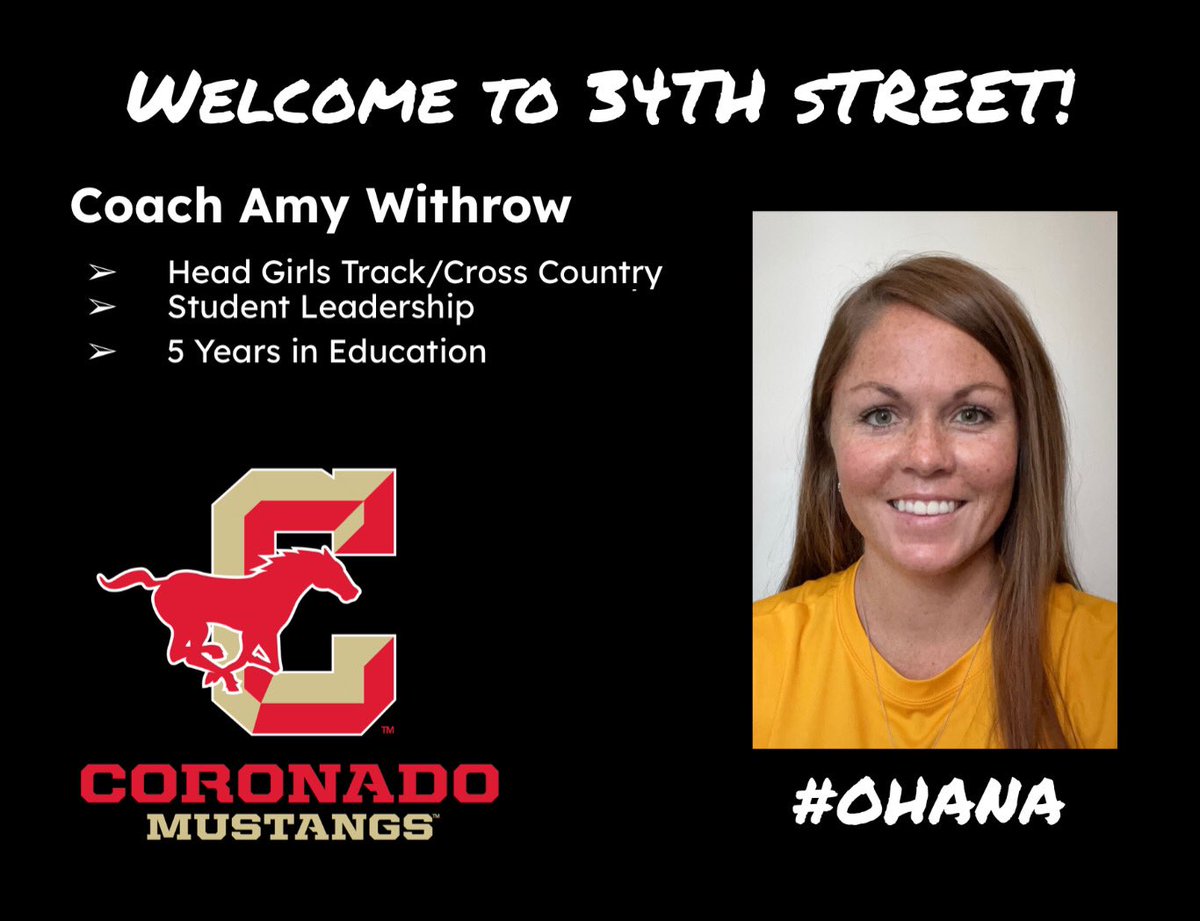 We are thrilled to bring another West Texan home!  Coach Withrow is going to do GREAT things at CHS!  #WeAreCoronado