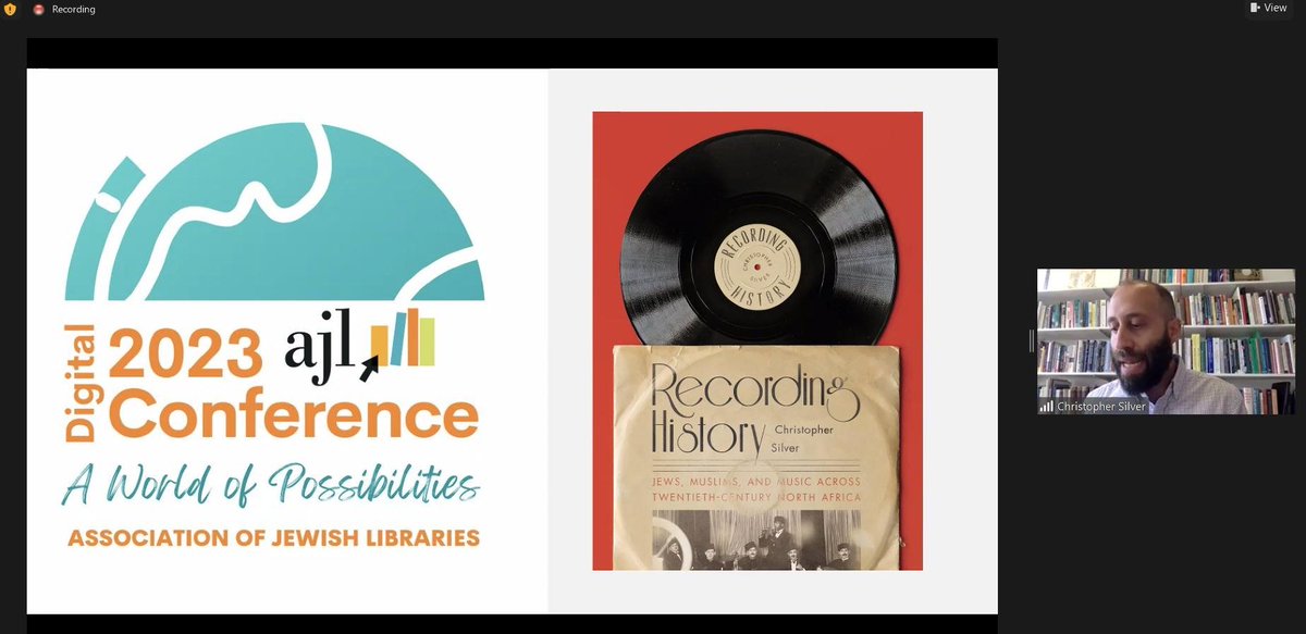 With @chrisilver1's fascinating keynote address 'Etched in Time and Grooves: The Sounds of North African Jewish History', #AJLCon23 has officially begun! @JewishLibraries