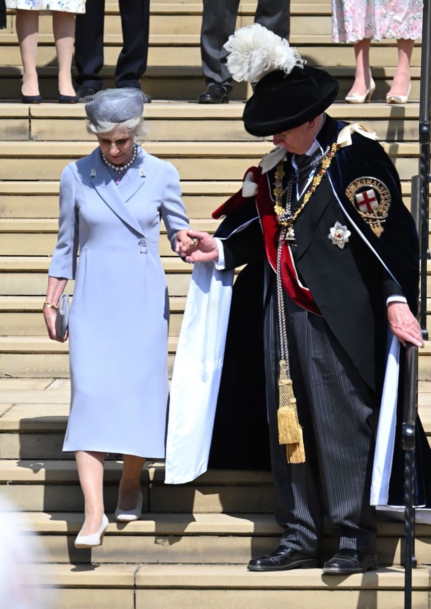 The Duke and Duchess of Gloucester at St George's Chapel #GarterDay