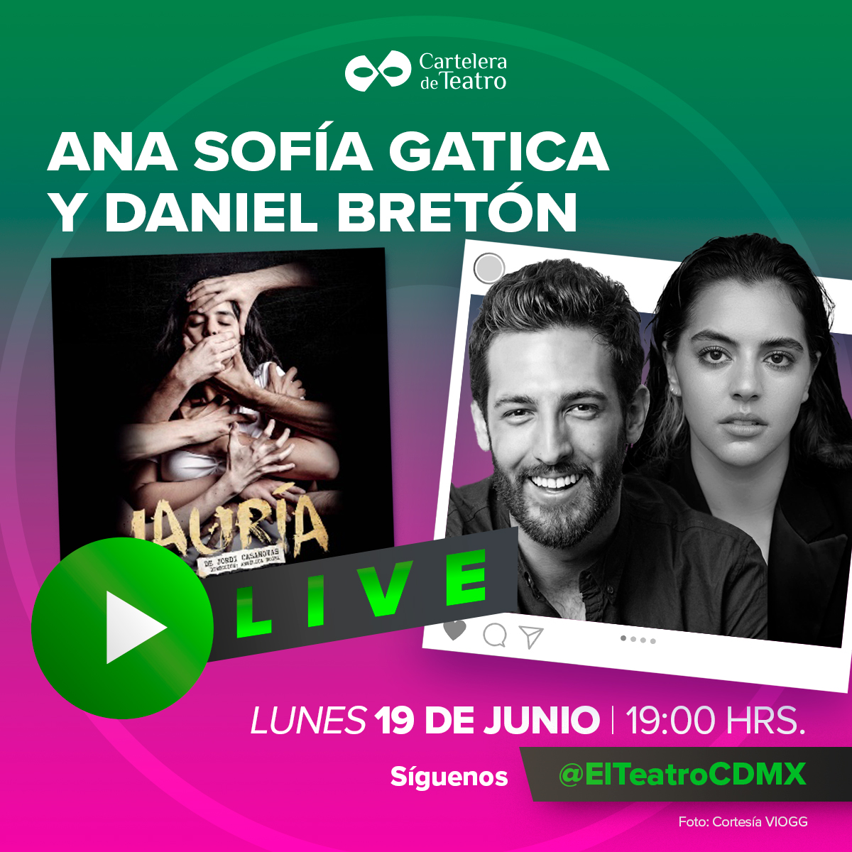 Hoy a las 5PM en vivo a través de Facebook y YouTube
@anasofihg y <a href="/danielbrtn/">Daniel Bretón</a> nos platicarán de #Jauría que se presenta de viernes a domingo en el <a href="/Helenico/">Centro Cultural Helénico</a> 

¿Ustedes ya vieron la obra? Si tiene alguna pregunta u opinión déjenla en comentarios.

YT: youtube.com/live/_cdtabxjN…
FB: