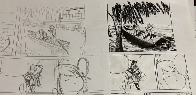 【深夜の進捗】 22時ちょっと気絶するかの様に寝て、 そして目が覚めたので作画修正作業入ってる。 眠くなるまでやる。