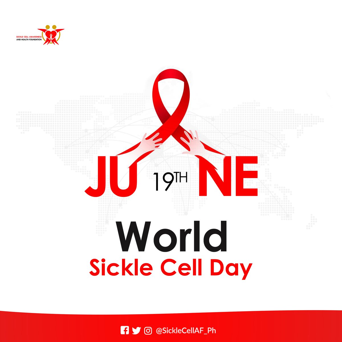 It's World Sickle Cell Day. As the World marks Sickle Cell day, let's shine a light on sickle cell disease and its impact on people's lives. Let's work together to raise awareness, break down barriers, and find a cure for this devastating disease. #Scd #WSCD #ScahfFamily