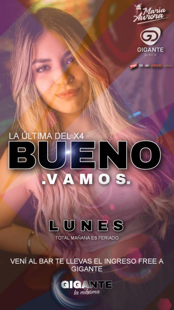 No será muy Lunes !!
<a href="/GiganteLaMaxima/">👑Gigante👑 (Chajari)</a>