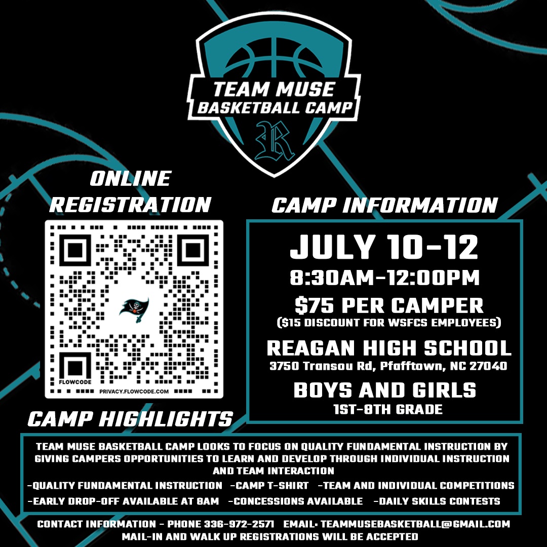 Team Muse Basketball Camp is less than 3 weeks away! It will be a fun week to get better! Sign up today!
