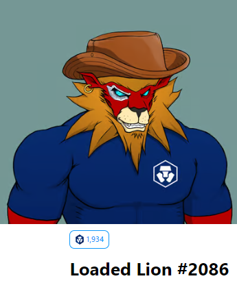 I've been with #crofam for a long time, but this is my first purchase of #LoadedLions

#CyberCubs #CRO #crofam #NFTs #nft #cryptocom #ManeCity #CronosNFT #NFTcommunities
@cryptocom
@cryptocomnft

@LoadedLions_CDC
