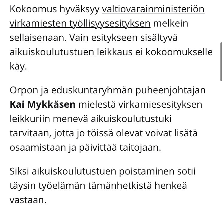 Kokoomus vaalien jälkeen: Poistamme aikuiskoulutusutuen

Kokoomus ennen vaaleja: