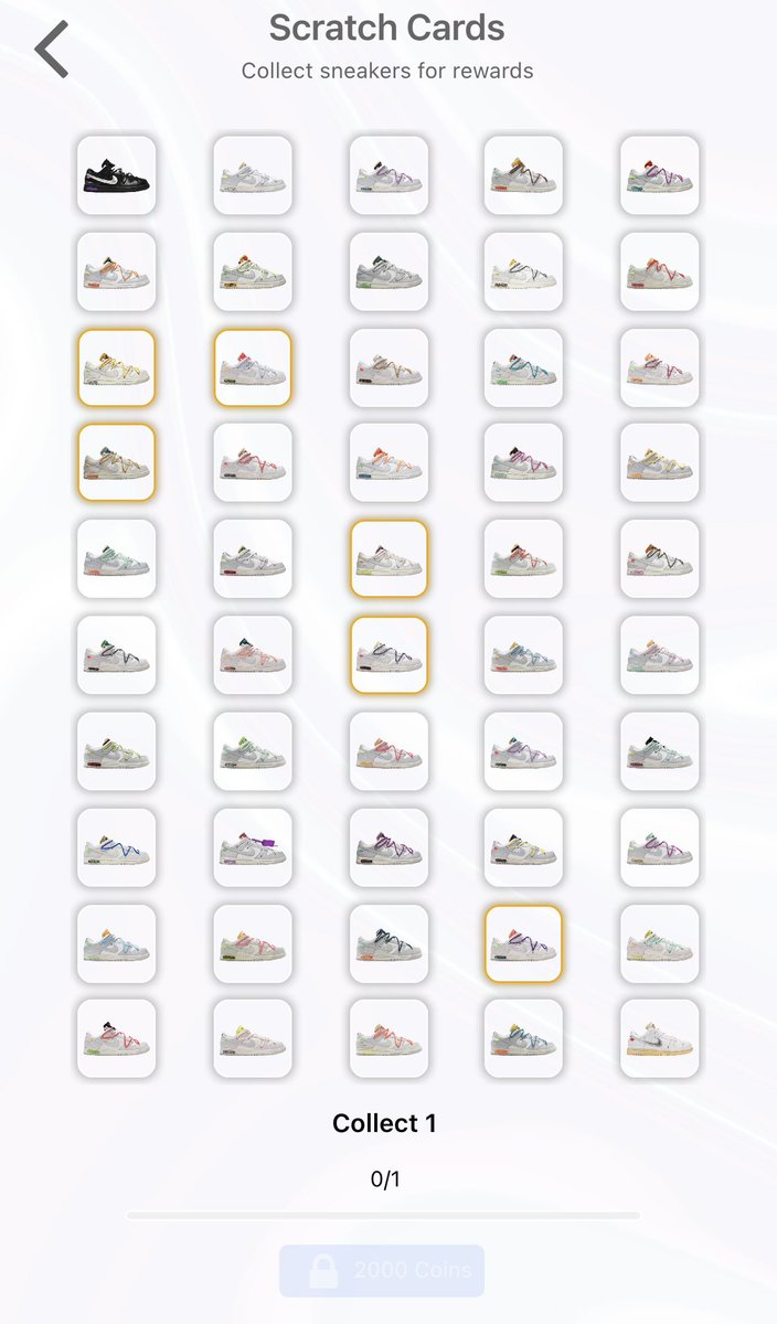 BoxedUpApp's tweet photo. Nike x Off-White Dunk scratch card coming soon 👀

Collect all 50 for an exclusive reward 😎 https://t.co/JxwgKouW2x