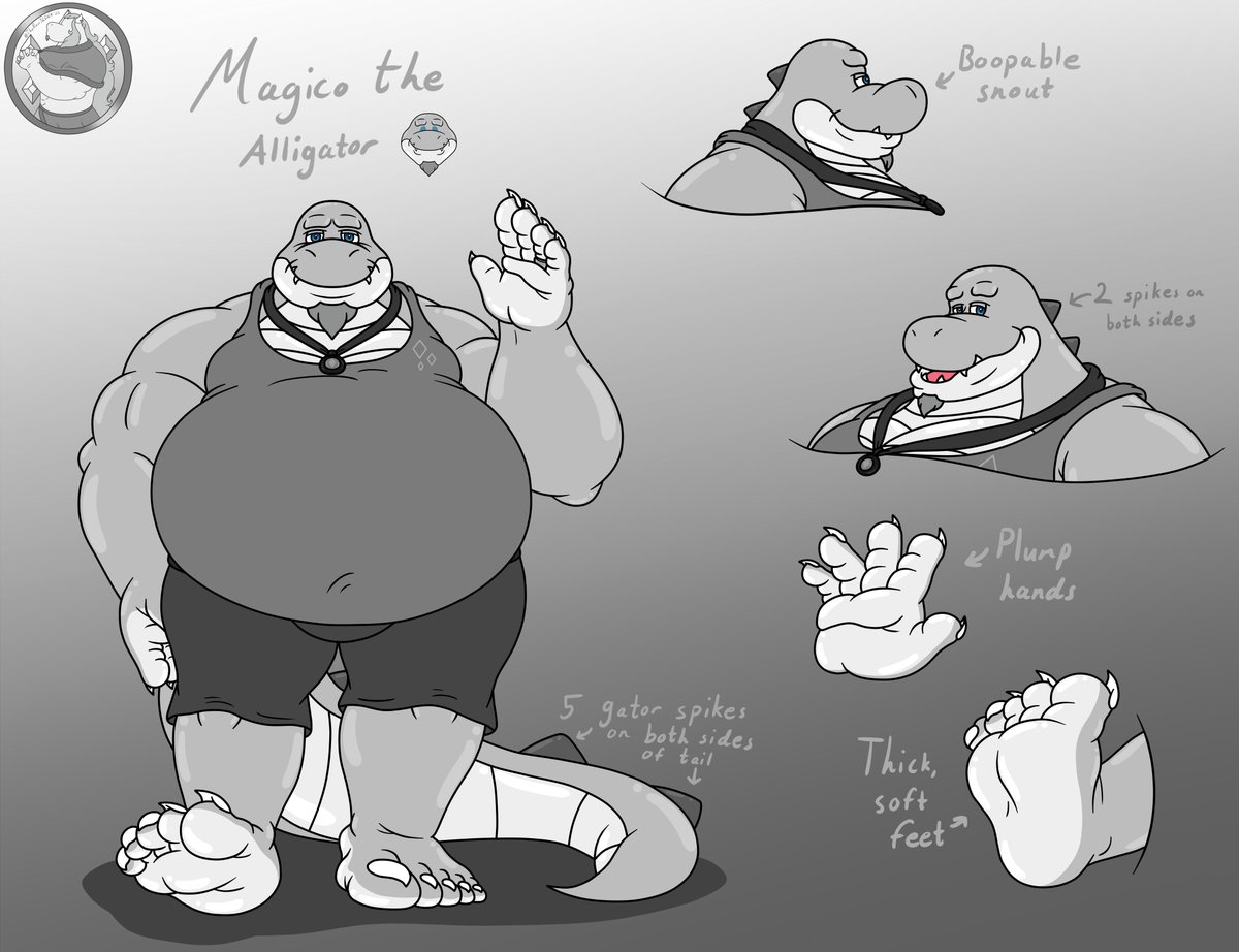 Mini ref sheet of my new alligator form.
Spirit alligator from Louisiana. 🐊