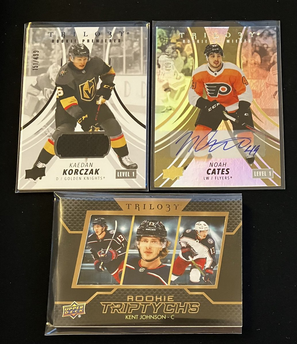 Let’s do an @UpperDeckSports giveaway!

You can win three hits from a hobby box of 2022-23 Trilogy.  

To enter, all you have to do is follow me, reply with a friend who might be interested, and retweet this tweet!  

Winner will be drawn Friday June 23rd. #hockeycards #thehobby