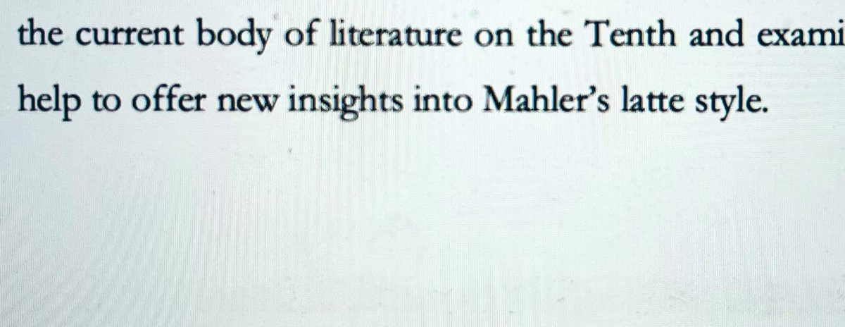 Footnote typo of the day. Wondering now how Mahler would take his latte!  ☕️