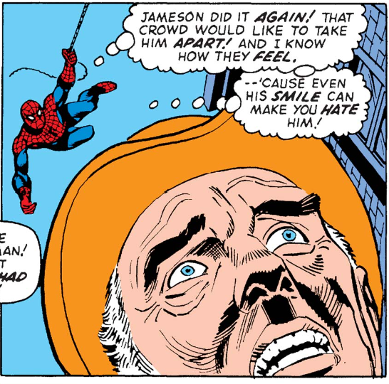MarvelADay's tweet photo. #MarvelADay #ASM105
Jonah gets into it with some protestors (including Robbie's son) in front of the Bugle, until it gets broken up by Spider-Man. The real star here is Gil Kane and Jonah's nose, however. I tease because I do love Gil Kane's work,folks!
JH https://t.co/4XRiQWqkpB