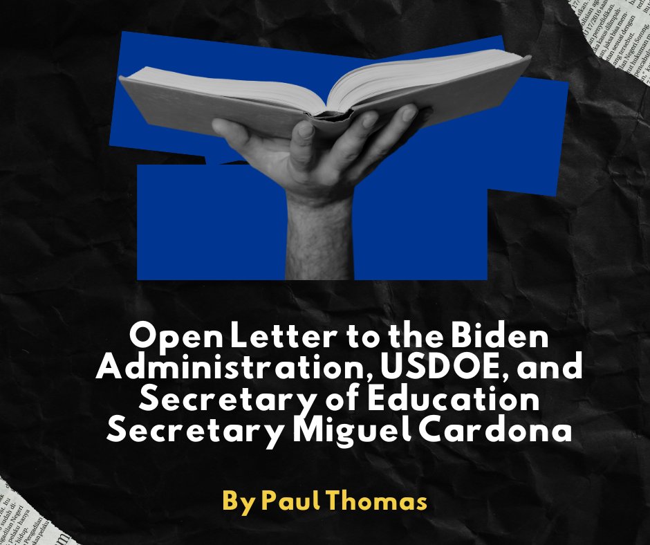 “Our children and the country deserve robust and substantive education reform, not false stories of failure and misguided blame and punishment.” <a href="/plthomasEdD/">Paul Thomas</a> 

BLOG: readingrecovery.org/open-letter-to…