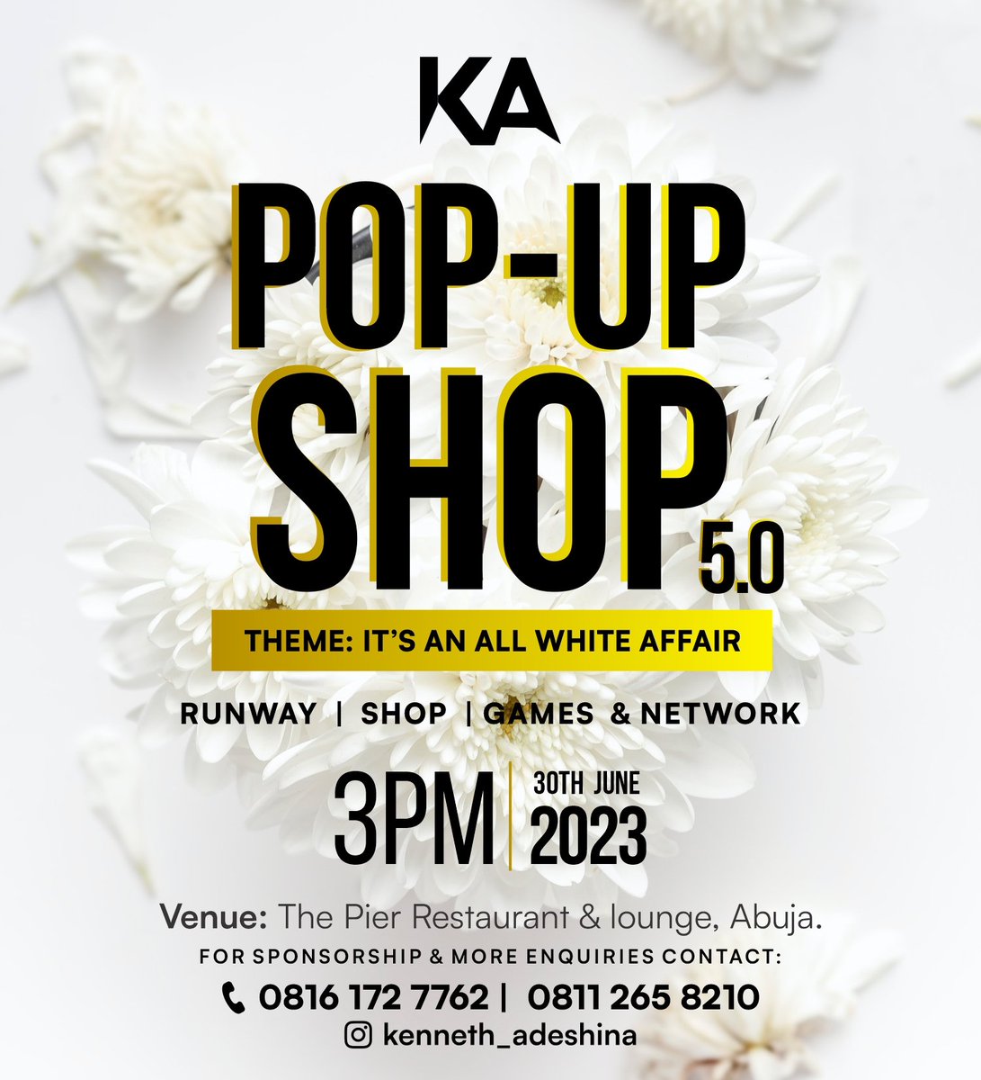 LennyCliff01's tweet photo. Hello Abuja 👋 let me invite you for KA Pop-up shop happening on 30th of June.

Featuring: A runway show, outfits on sales, games, music and lots of other activities. It's going to be lit. 🔥

Simply register for free via:https://t.co/16y78uuYL4 https://t.co/2sCqjIlRlW