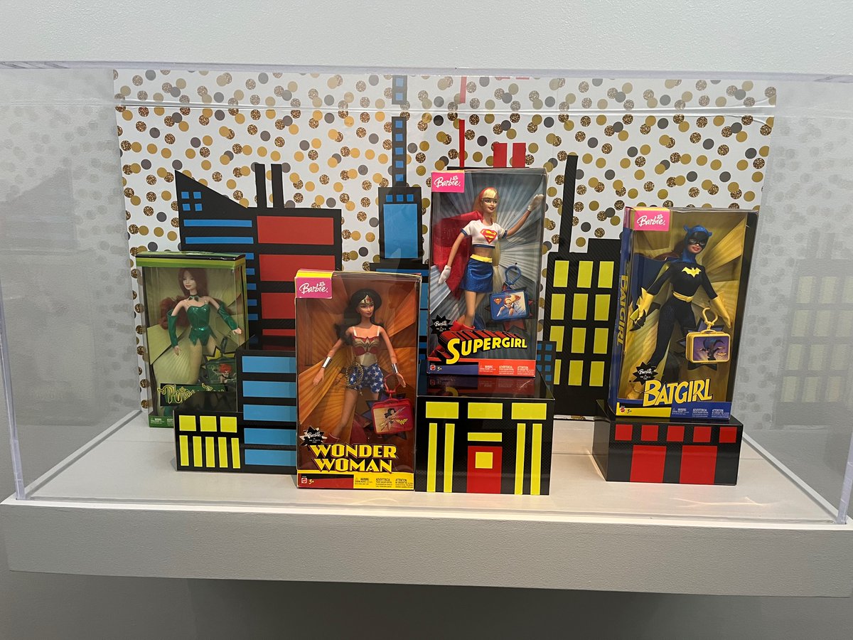 AppletonMuseum's tweet photo. It's a bird, it's a plane, it's @Barbie!
We have #Barbie Superheroes on display in the Education Hallway.
#AppletonMuseum #MuseumTwitter #FloridaMuseums #ocala #BarbieTheMovie #BarbieWorld #WonderWoman #Batgirl #Supergirl #PoisonIvy https://t.co/zXmGEkKTYP