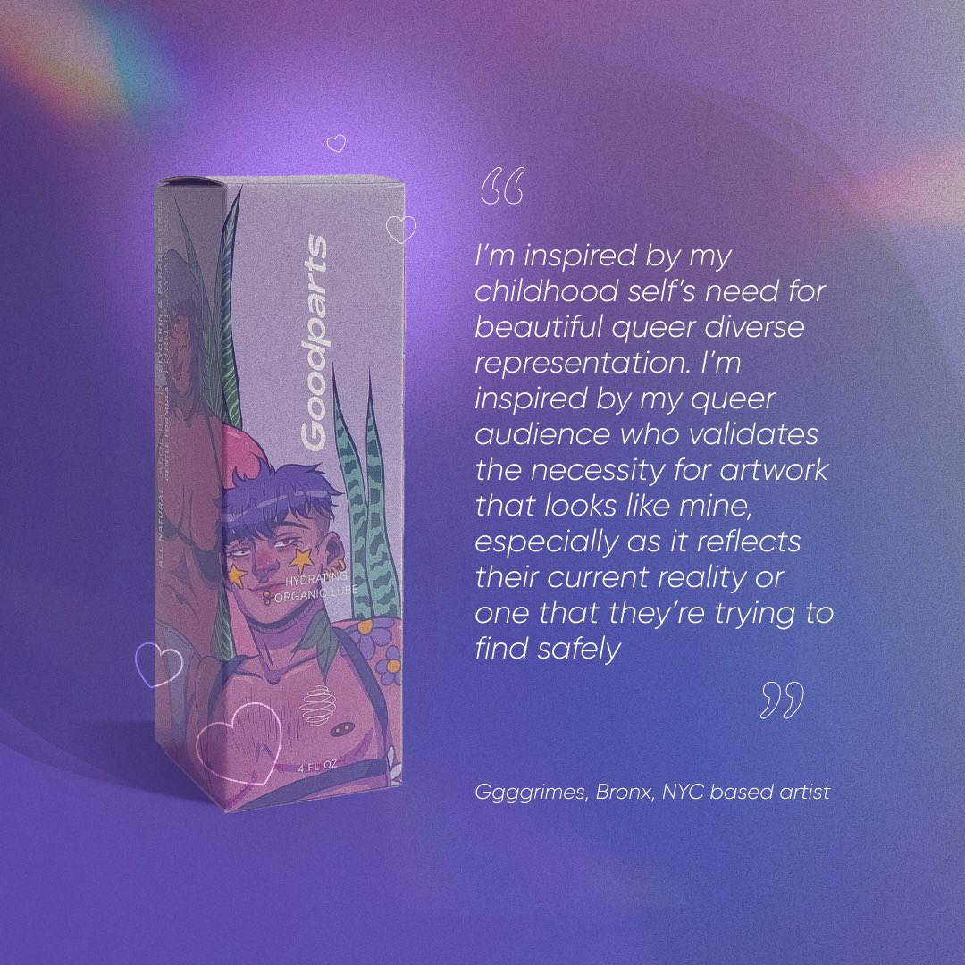 Our collaboration with @verygoodparts is bringing together incredible queer artists like @ggggrimes to create powerful artwork for this Pride month. You can shop the full collection via the link in our bio #LGBTQ #Pride #PrideMonth #PrideMonth2023
