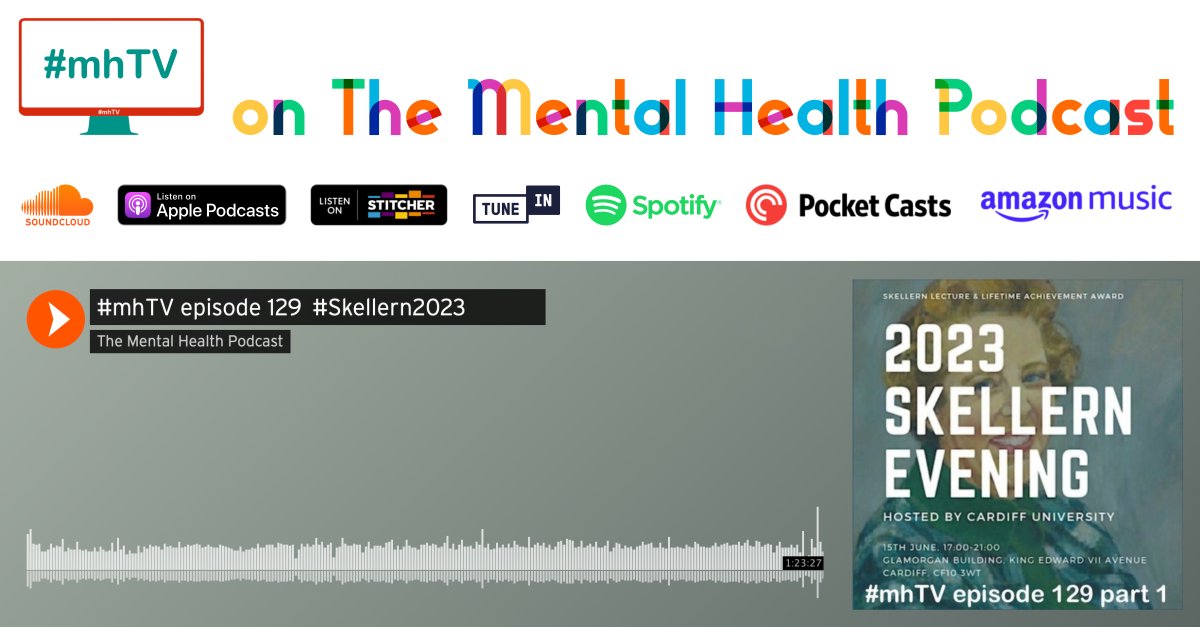 If you missed last Thursdays @SkellernLecture @CUHealthSci there's a couple of ways to catch up! You can watch the live stream on our @YouTube page #mhTV: bit.ly/Skellern2023_o… or listen via #MHpod via @SoundCloud soundcloud.com/mhpod.