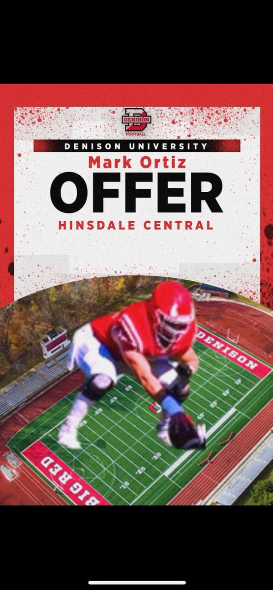 After a great phone call with @coachhatem, I’m proud to announce my first offer to play football at the collegiate level from @DUFootball! @HCRedDevilFB @PrepRedzoneIL @DeepDishFB @TheCoachHolman @EDGYTIM @LemmingReport @lemminginsider @HSFBscout @rymcq65