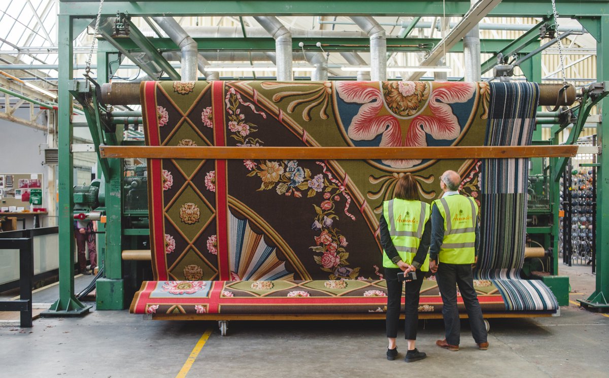 NTSouthWest's tweet photo. For the first time in over 40 years, visitors at Saltram can enjoy the Saloon as intended after the spectacular carpet was recreated by Axminster Carpets, whose founder wove the original in 1770
(1/3)
#NationalTrustSouthWest
#AxminsterCarpets #LinneyCooper #WolfsonFoundation https://t.co/4ppLpTjcRC