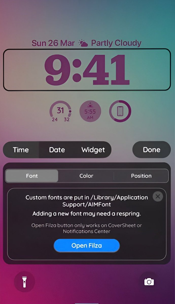 AIM Tweak: Enables iOS 16 Lock Screen style to iOS 15✨

v1.3 UPDATE: iexmo.com/updates/aim-tw…

✅After updating AIM Pro now also the free version supports #Dopamine & #Palera1n jailbreaks

#jailbreak #iOS15 #unc0ver #fugu15max #iPhone14 #checkra1n #iOS #iPhone #rootless #XinaA15