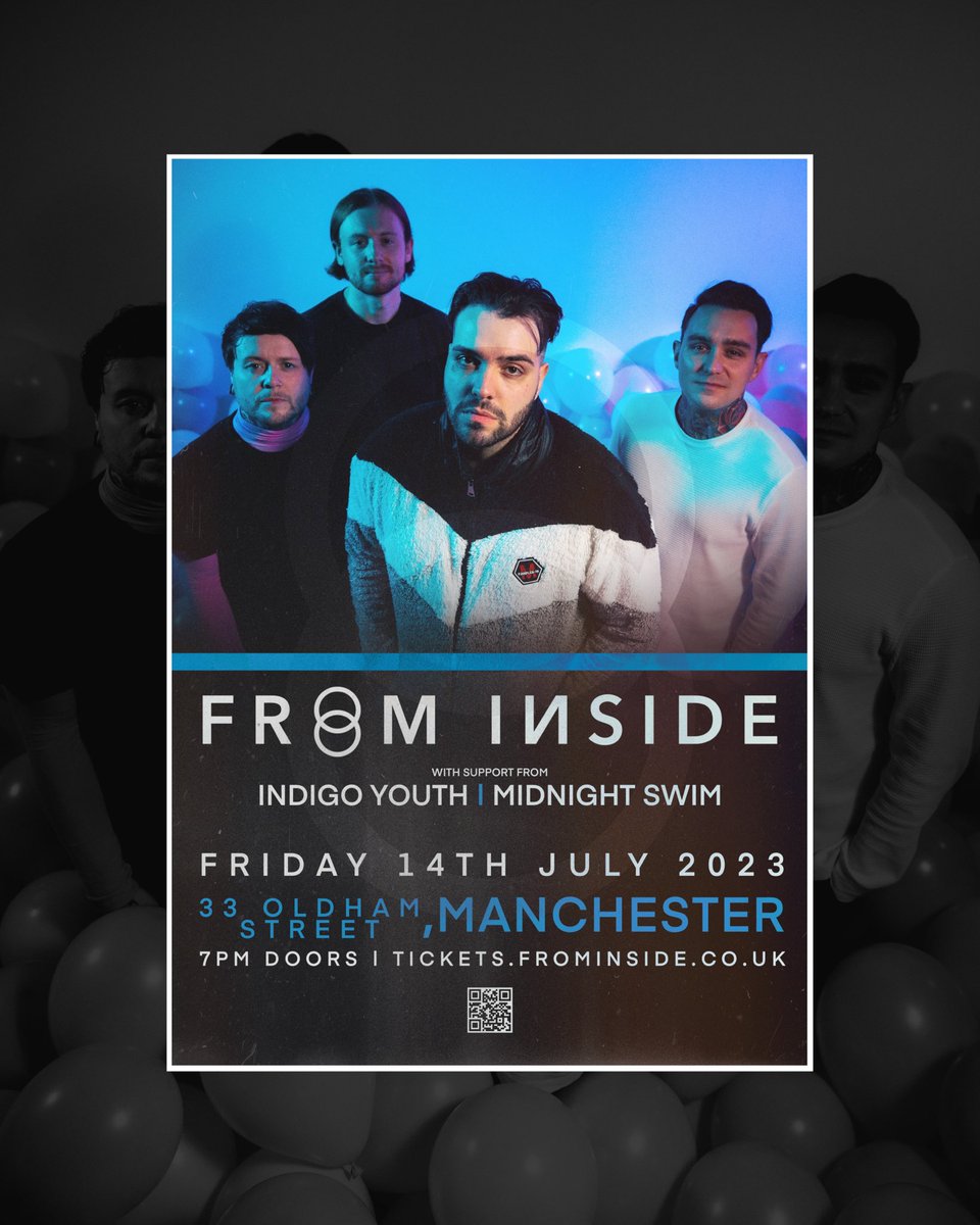 🚨FINAL TICKETS
🎸 <a href="/frominsideuk/">FROM INSIDE</a> 
📆 14.07.23
📍 33 Oldham Street
🎟️ tickets.frominside.co.uk
