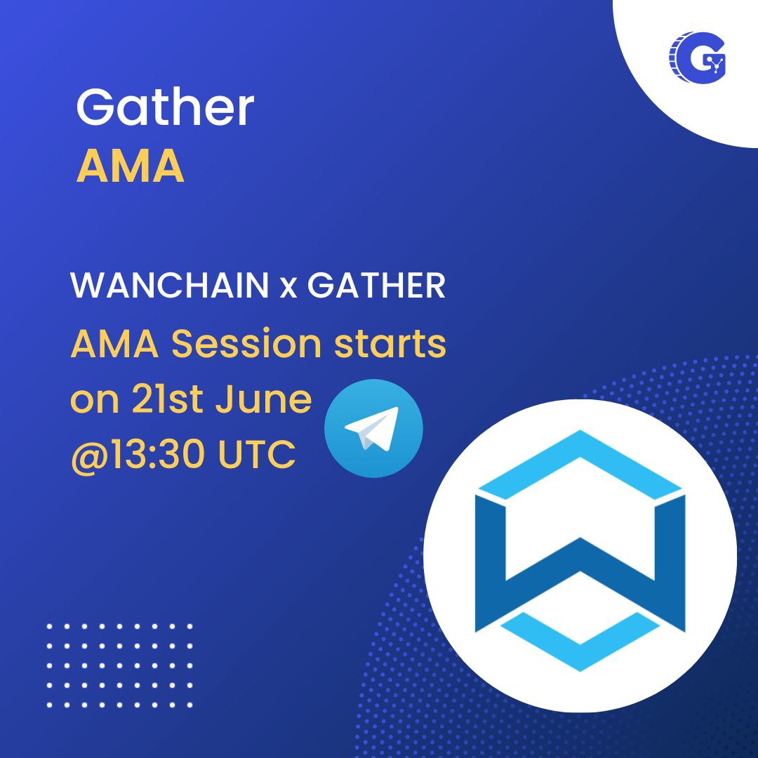 Abdo_sama99's tweet photo. @Gather_Network is having an AMA 
With 
@wanchain_org 
🟡 Don't miss this exciting session 😍

✅ Join now and win 💲 Special prizes
📅 Date: 21st June! 
📍Venue:- https://t.co/m4VmJXaamS

#WeAreAllConnected https://t.co/ckcZPYc6bz