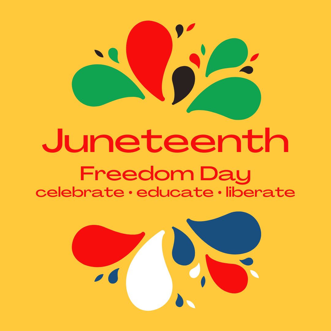Happy Juneteenth! As we celebrate, we acknowledge that there is lots of work to be done to ensure that there is opportunity, equity and liberty for all. May we each play our part. #juneteenth #blackhistoryishistory