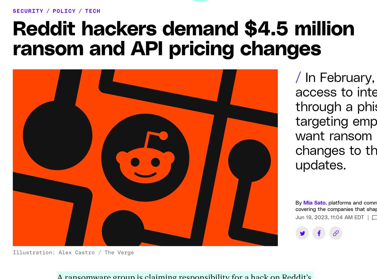 LancingLight's tweet image. Reddit hacked by BlackCat group who demand $4.5M and API rollback. Reddit silent as users and mods revolt. #RedditHacked #RedditAPI #BlackCat
linkedin.com/posts/lancing-…