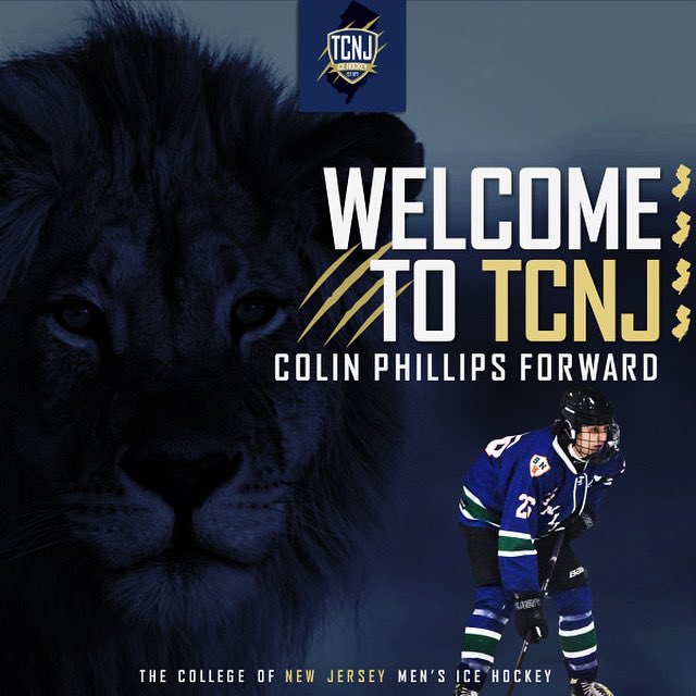 tcnjhockey's tweet photo. Welcome to TCNJ Colin!
Colin joins us from the Princeton Youth and Hamilton hockey programs! #tcnjhockey #tcnj #tcnjoin #lionpride #commitment https://t.co/gKmoIKLScA