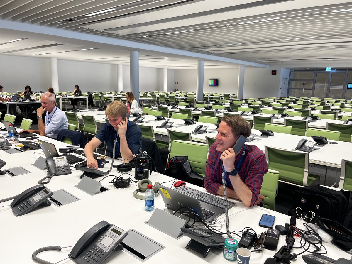 Finally some guys are using some of the more than 700 phones generously provided for journos in the press room in Luxembourgs Convention Centre. And guess what: they are working! ⁦⁦@ALiljeheden⁩ 
#EnergyCouncil #TTE