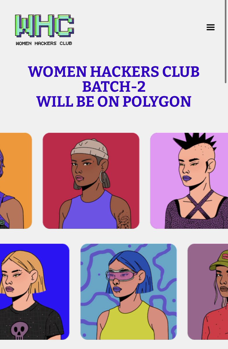 One year ago, WHC's first mint halted, but we didn't stop. 

We refined, returned, and built  Hashpowr and developed a story and a humble plan. 

Thanks for sticking around. 

While we keep building the next level of our chapter! 😱

 #WomenHackersClub