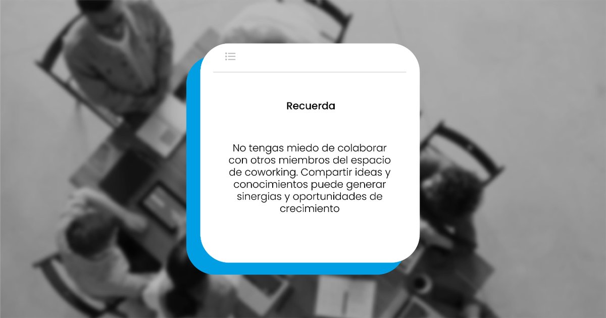 Desde #WeKCo te recordamos que... 

#CoworkingFacts #Coworking #CoworkingLife