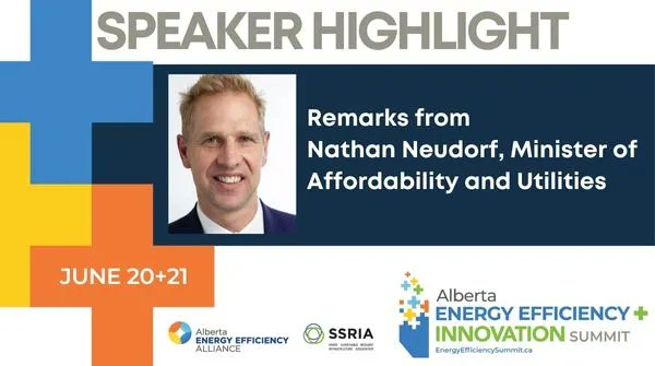 We're thrilled that the newly appointed Minister of Affordability &amp; Utilities, Nathan Neudorf, will be joining us tomorrow to wrap up day 1 of our AEE+I summit!  

Our attendees will be among the first to meet the Minister and hear ideas and insights from our new government.