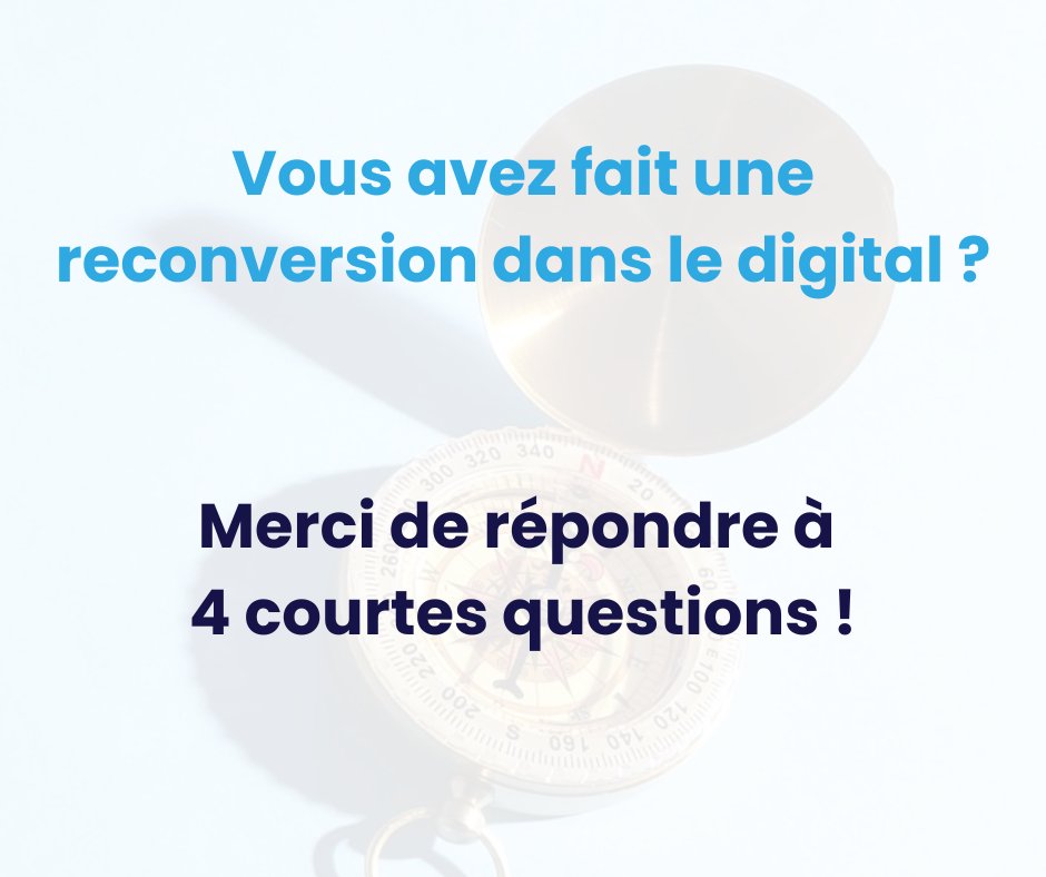 j_pinet's tweet image. 💡 @gofenix_app a besoin de votre aide ! (&amp;lt;2 min de votre temps). Vous avez fait une reconversion dans le digital ? Répondez à 4 courtes questions ci-dessous👇
app.gofenix.io/questionnaire Vos réponses sont précieuses pour nous aider à bâtir un outil  d&apos;orientation vers le digital 🚀