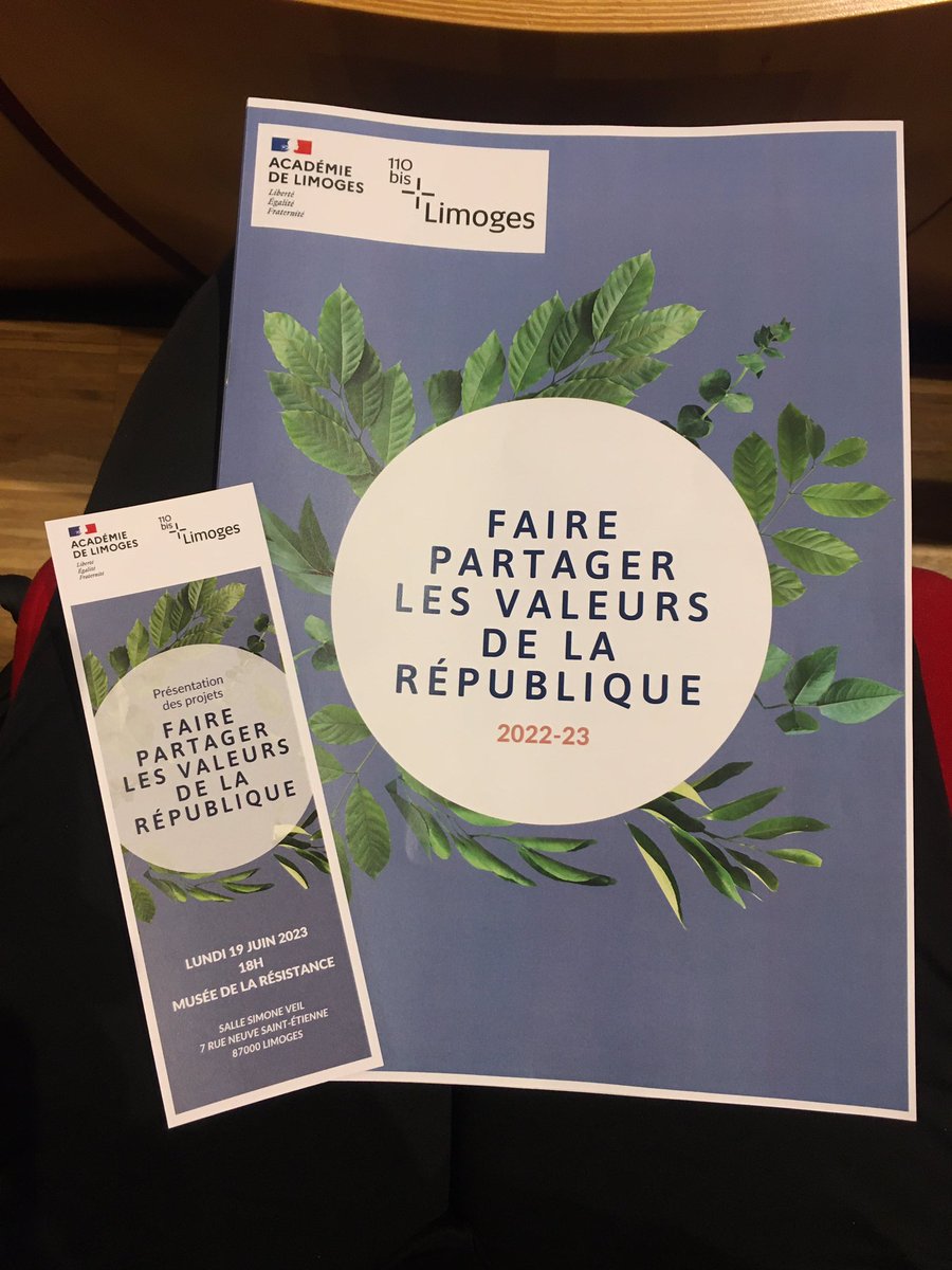 110bisLimoges's tweet photo. Plaisir de participer à la cérémonie de présentation des projets du stage Valeurs de la #Republique proposé cette année par la @Dsden87 en partenariat avec le lab #110bis @aclimoges, une cérémonie ouverte  par la rectrice @CDrucker_Godard https://t.co/pekEuH8hIe