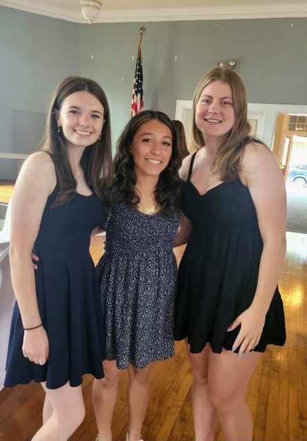 AttleboroNorth's tweet photo. Congratulations to our 2024 season captains, Arianna, Aubrie, and Maryellen! We are so proud and excited to watch you lead this program!❤️ https://t.co/iDQiwpcJQ7