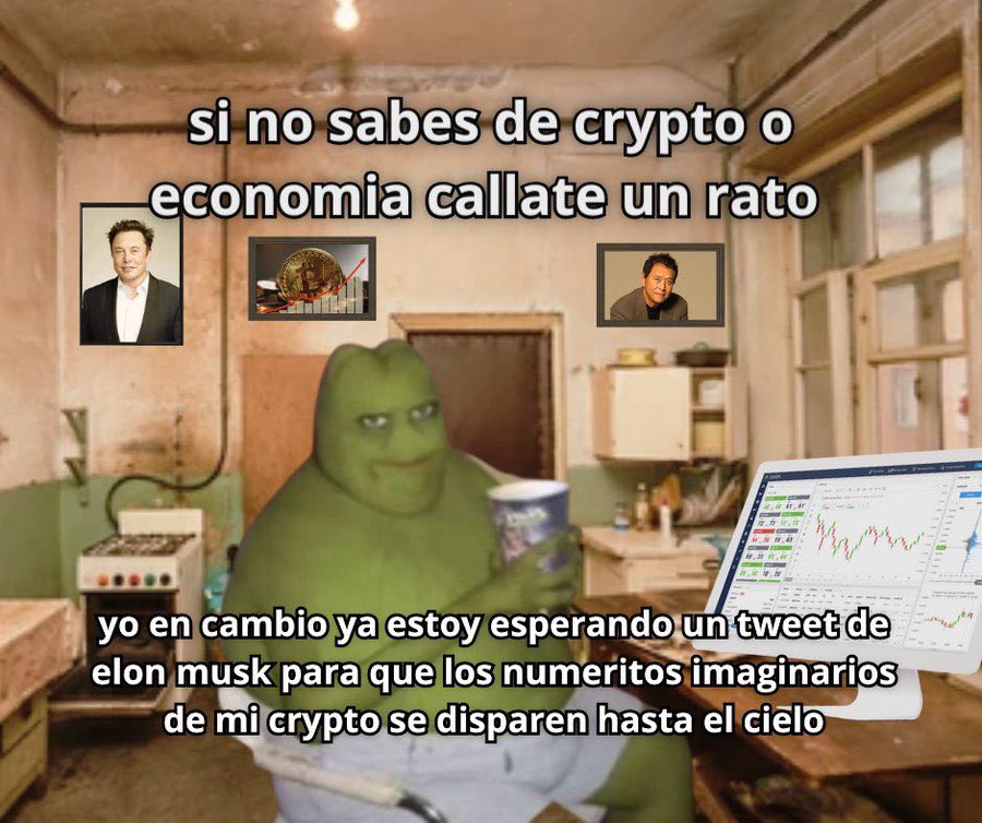 CryptSpaceSea's tweet image. Si no sabes de crypto o de economia callate un rato