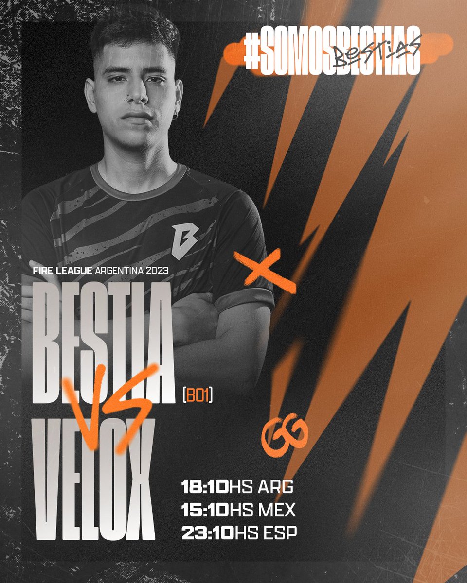 bestia_corp's tweet photo. ¡DEBUTAMOS EN LA @FiReLeagueCSGO! 🔥

🆚 @VELOXgg
⏰ 18:10 hrs 🇦🇷🇺🇾🇧🇷 / 17:10 hrs 🇨🇱 / 15:10 hrs 🇲🇽 / 23:10 hrs 🇪🇦

#SomosBESTIAS 😈 https://t.co/i4EBSEBX1N