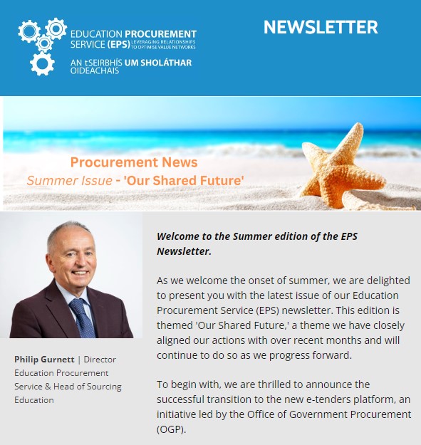 EPS_Procurement's tweet photo. We invite you to read our Summer edition of EPS Newsletter by selecting the following link https://t.co/Od5QtERGFA https://t.co/xCCKojtPnR