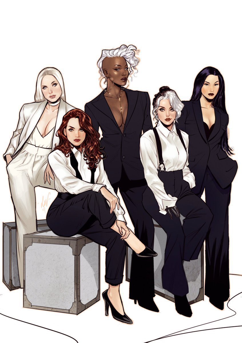 How i expected the X-Women to show up at Emma Frost's wedding #XSpoilers