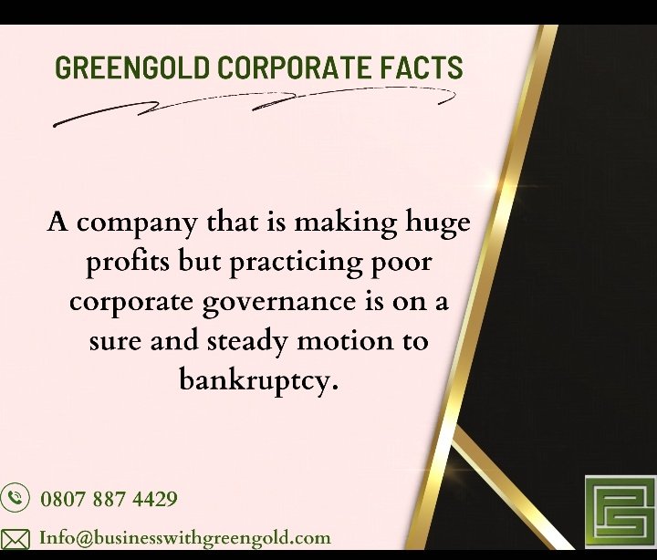 #corporate #corporategovernanace #gogold #gogreen #obidientbusiness