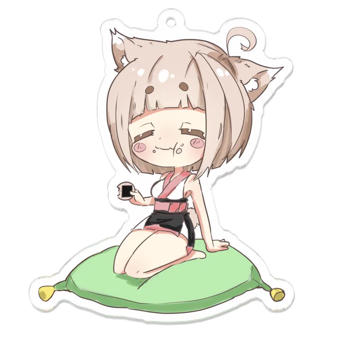 夜の告知 天狐ニナちゃんのキーホルダーを 作ってみました(*'꒳`*)  是非ニナちゃんともちもちしたい方は 見てみてくださいねー(о'∀`о)  天狐エナちゃんのもキーホルダー作る予定なので皆様楽しみにしててください  んーモチモチ(ノ)`ω'(ヾ)!  