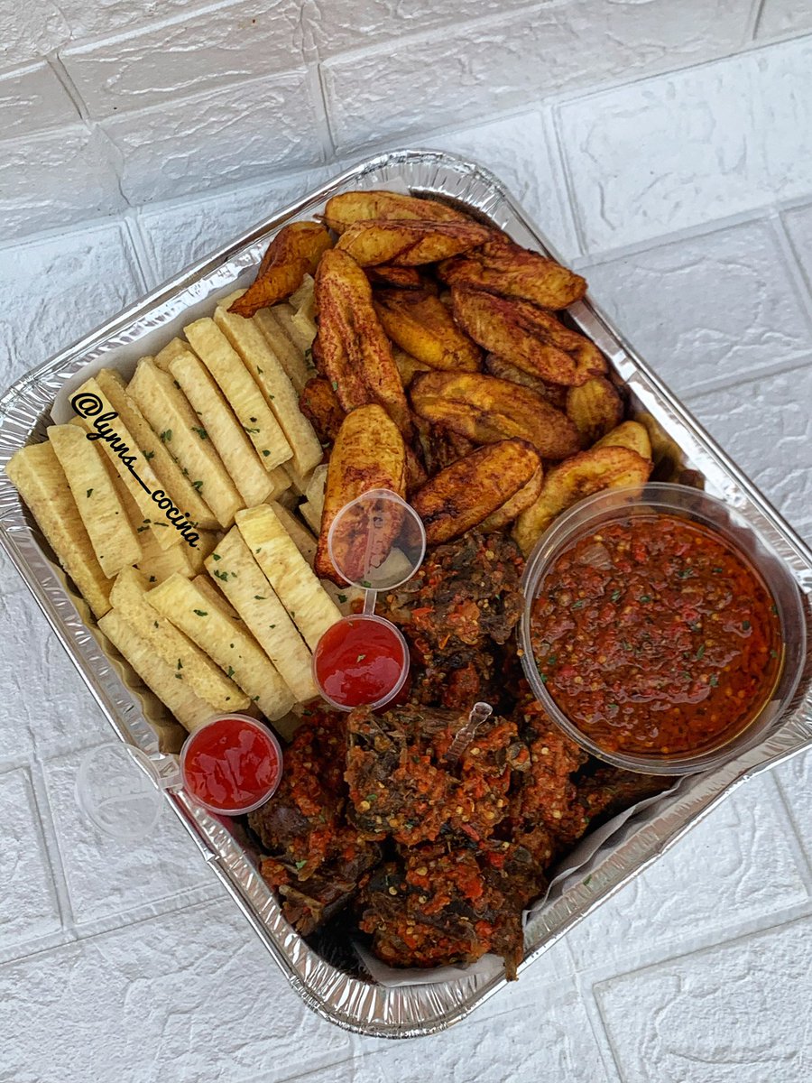 LynnsCocina's tweet photo. Good afternoon lovers.
Yummy 😋 😋
Yam chip,plantain and goat meat available on preorder within ekiti https://t.co/enBbV4XZdz