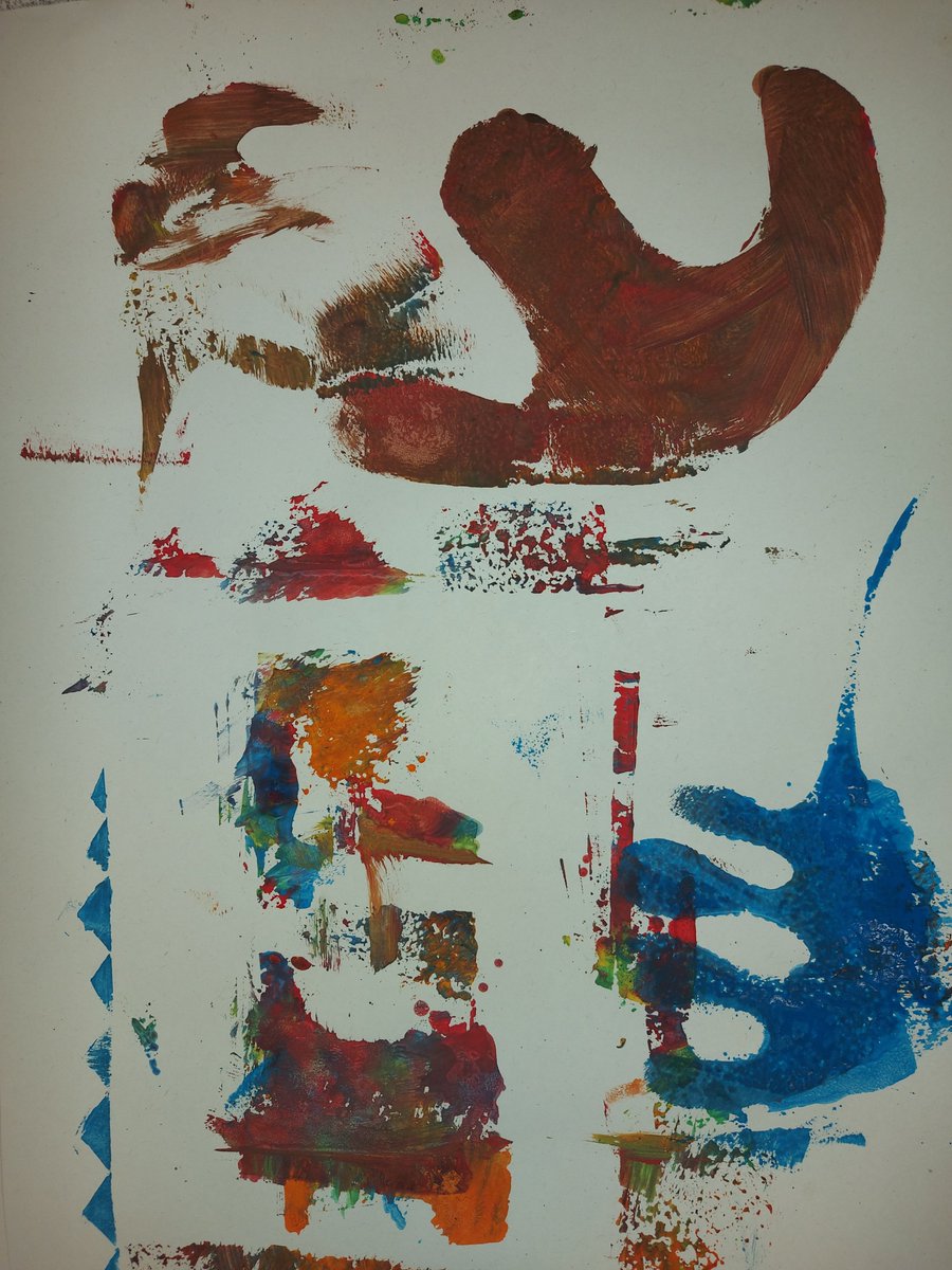 Wonderful Matisse inspired sponge printing from SL3 today! <a href="/KHS_supported/">KHS Supported Learning</a>