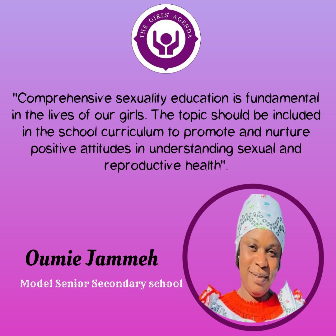 AllGirlsAgenda's tweet photo. A teacher (Oumie Jammeh) has spoken!
#TGAQuotes
#CSE
@amplifyfund @GlobalFundWomen @AYCommission @UNFPATheGambia @UNFPATheGambia @UNICEFGambia @youthhubafrica @VitalVoices @nsgambia @NgbvTheGambia https://t.co/kYALD3L7o2