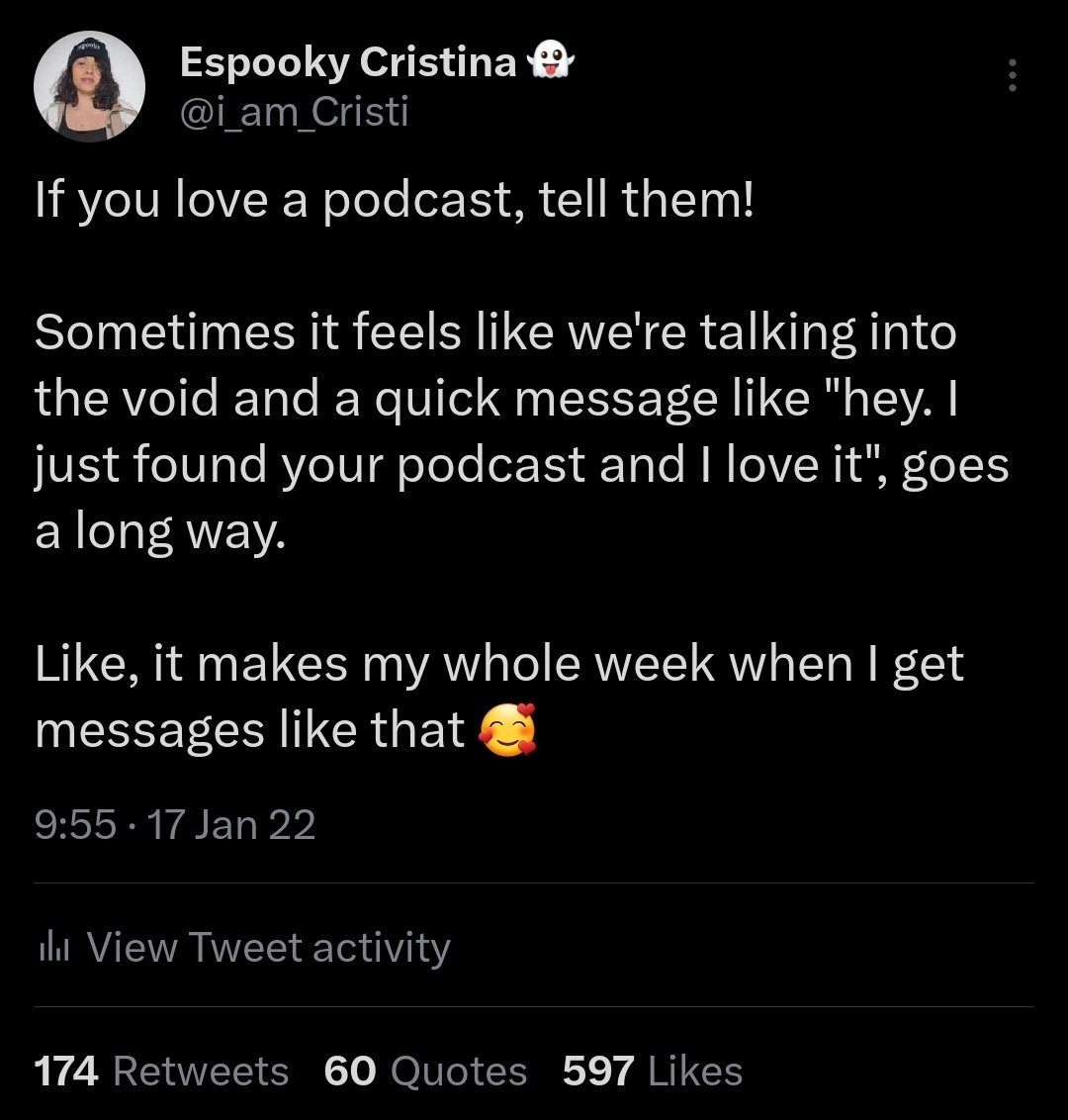 i_am_Cristi's tweet photo. Of course it's about podcasts ❤️ https://t.co/qzh4tbIcA0