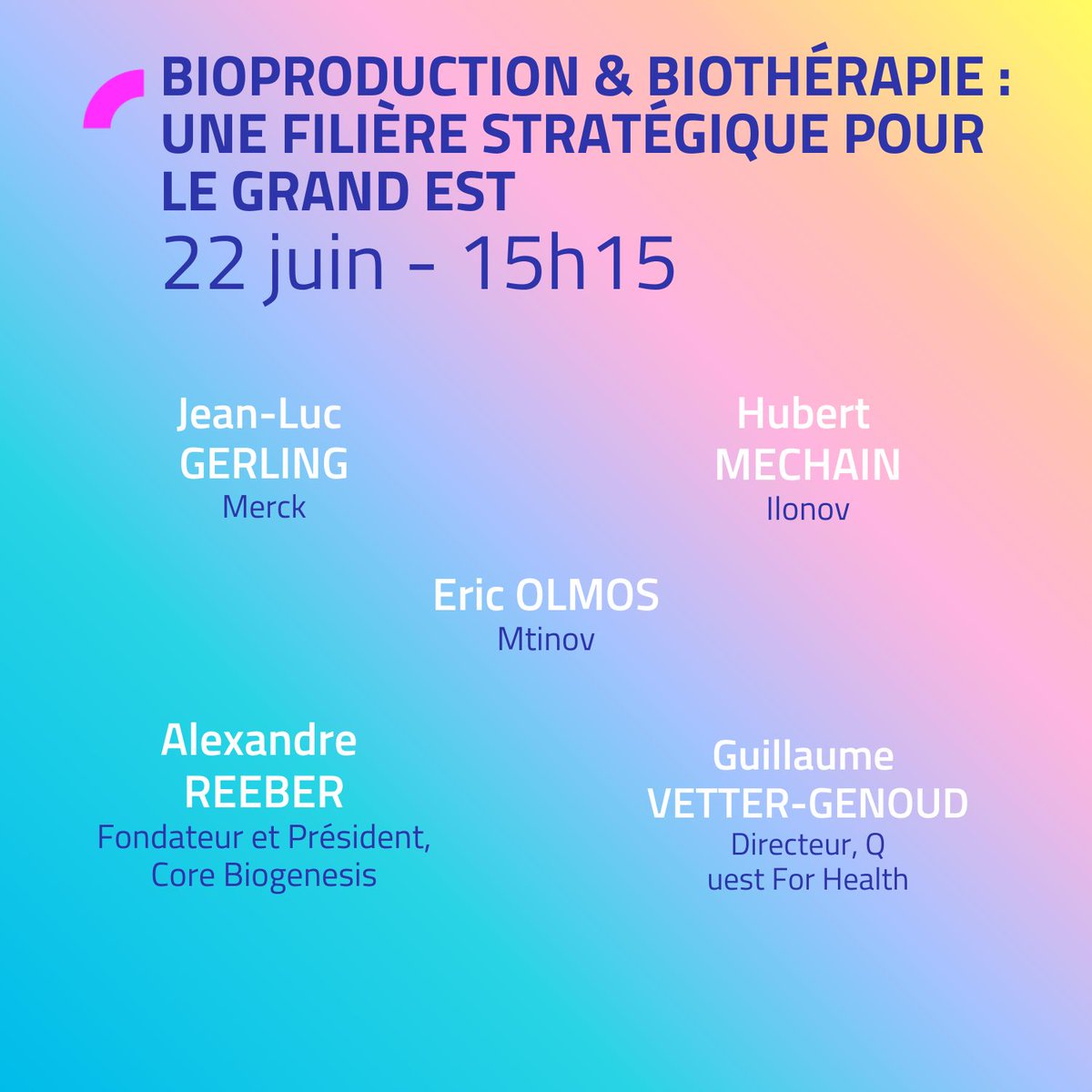 360GrandEst's tweet photo. #Bioproduction et #biothérapie : une filière stratégique pour le #GrandEst
Avec l'intervention de @merck_fr, #Ilonov, #Mtinov, @CoreBiogenesis et #QuestForHealth le 22/06 au #360GrandEst
Inscrivez-vous https://t.co/lrLPH4CvvN
#santé https://t.co/DtdiRVoi7g