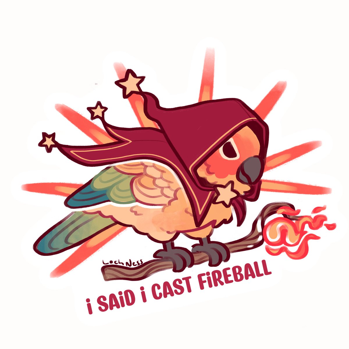 Day 8 of my silly bird series!!
Also added these dnd birds to my Etsy! 
#DnD #bird #sorcerer