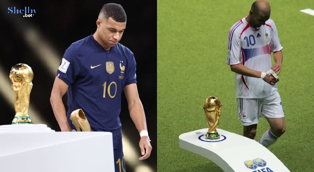 ShelbyBet's tweet photo. 🎬 Et si on remontait le temps 🎬
Si tu devais changer le dénouement de l’équipe de France, quelle finale choisirais tu ….
Coupe du monde 2006 avec Zidane ? Ou la Coupe du Monde 2022 avec Mbappé ?
👉🏻 https://t.co/ffTY763pWM https://t.co/JBSs8SRvUS