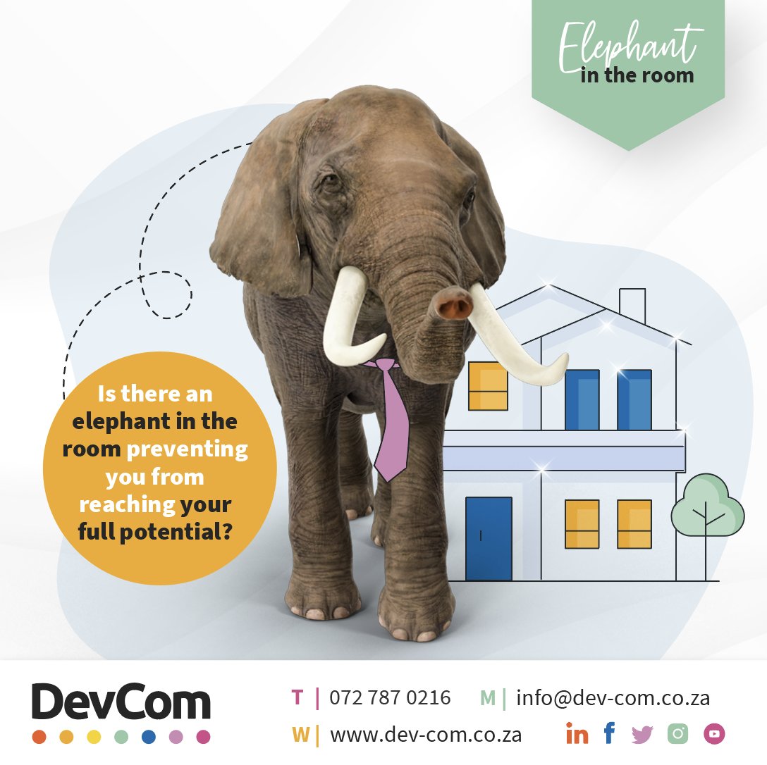 The influence of an elephant in the room can either be a magnificent African safari experience, or as bad as an elephant in a glass house.

#DevCom #StrategicCommunication #BusinessCommunication #SocialImpactCommunication #CommunicationProfessional