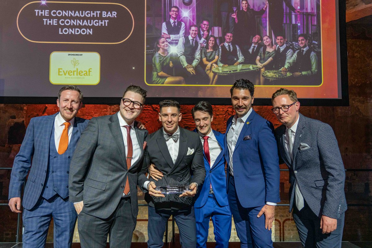 Cheers to another year! 🥂 The moment Connaught Bar @theconnaught was named Hotel Bar of the Year 2023 Partnered by @everleafdrinks #CLASSBarAwards 📸 @homiesandnegronis @jonathansharpphotography